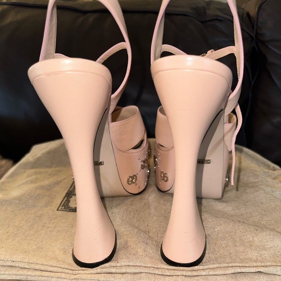 Gucci Biege GG platform sandal - Picture 2 of 4